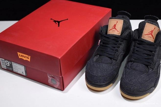 4 'black' x Levi's Air Jordan AO2571-001 0728